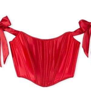 New Victoria's Secret Dream Angels Satin Bow Strap Corset Top Size Small